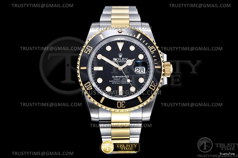 1114 RelaxedFit Submariner 116613LN 904L YG SS Blk VSF VS 1092